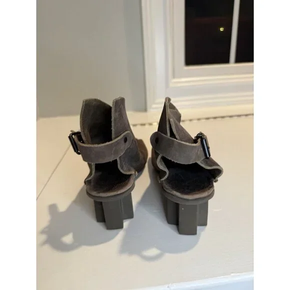 NEW Trippen Womens Mandarin Heeled Sandal Brown Leather UK 39 US 8.5 $392 [jb] - Picture 10 of 11